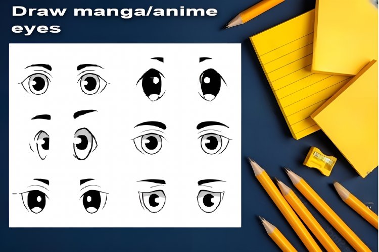 Techniques For Drawing Anime Eye And Different Eye Expressions