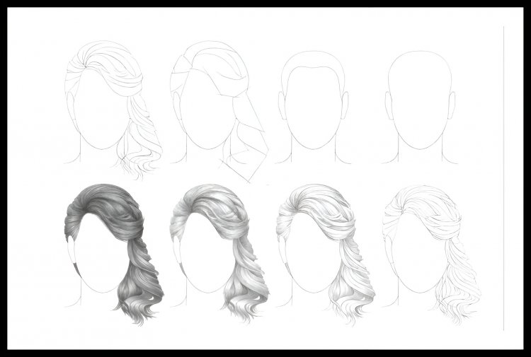 How To Draw Hairs  For Beginners