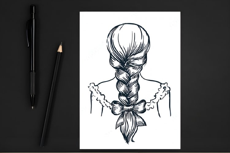 How To Draw Braid Hairstyle  Step By Step 
