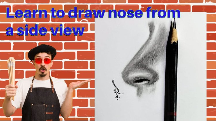 Learn How To Create A Realistic Nose From A Side View Using A Simple Circle.